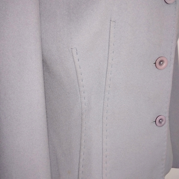 LILAC WOOL CASHMERE JACKET - Picture 8 of 10